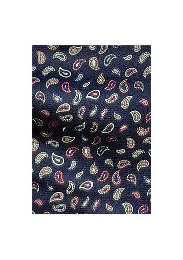 Eșarfă Ascot Paisley model bleumarin